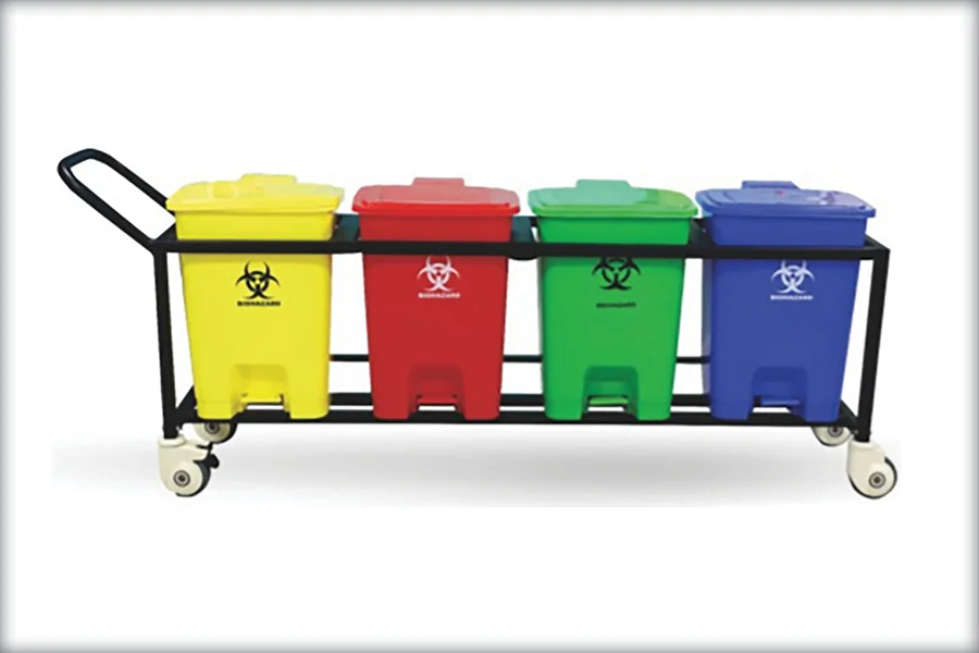 Color-Coded Garbage Bins